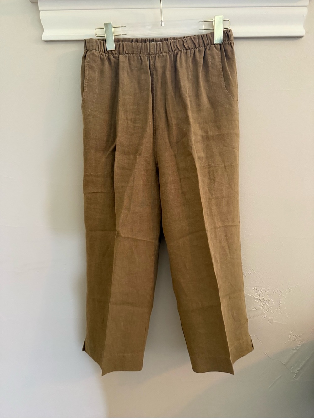 Mosaic Linen Pull On Pants (Small)